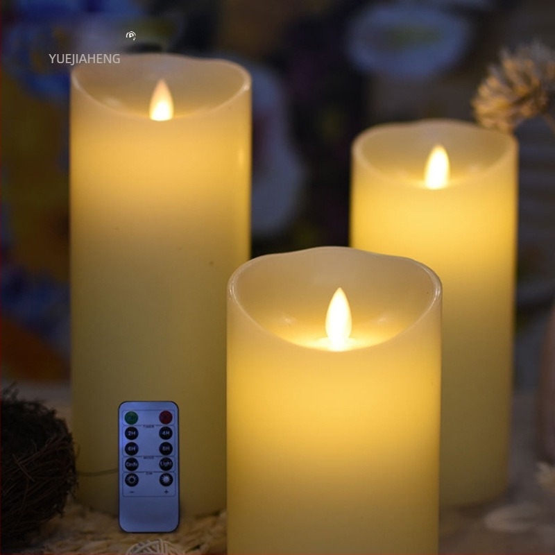 LED κερί μεγάλου διαμέτρου με τηλεχειριστήριο – ρομαντική διακόσμηση γενεθλίων και πρόταση γάμου