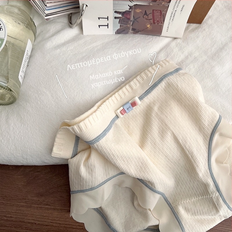 Peach Donna γυναικείες χωρίς ραφές εσώρουχα με patchwork σχέδιο, ιαπωνικού στυλ, μεσαίας μέσης, μαλακό ύφασμα φιλικό προς το δέρμα