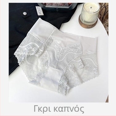 Γαλλικού στιλ χωρίς ραφές αισθησιακά δαντελωτά γυναικεία εσώρουχα με ψηλή μέση, Plus Size, αναπνέοντα