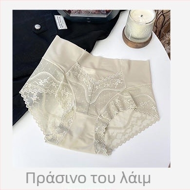 Γαλλικού στιλ χωρίς ραφές αισθησιακά δαντελωτά γυναικεία εσώρουχα με ψηλή μέση, Plus Size, αναπνέοντα