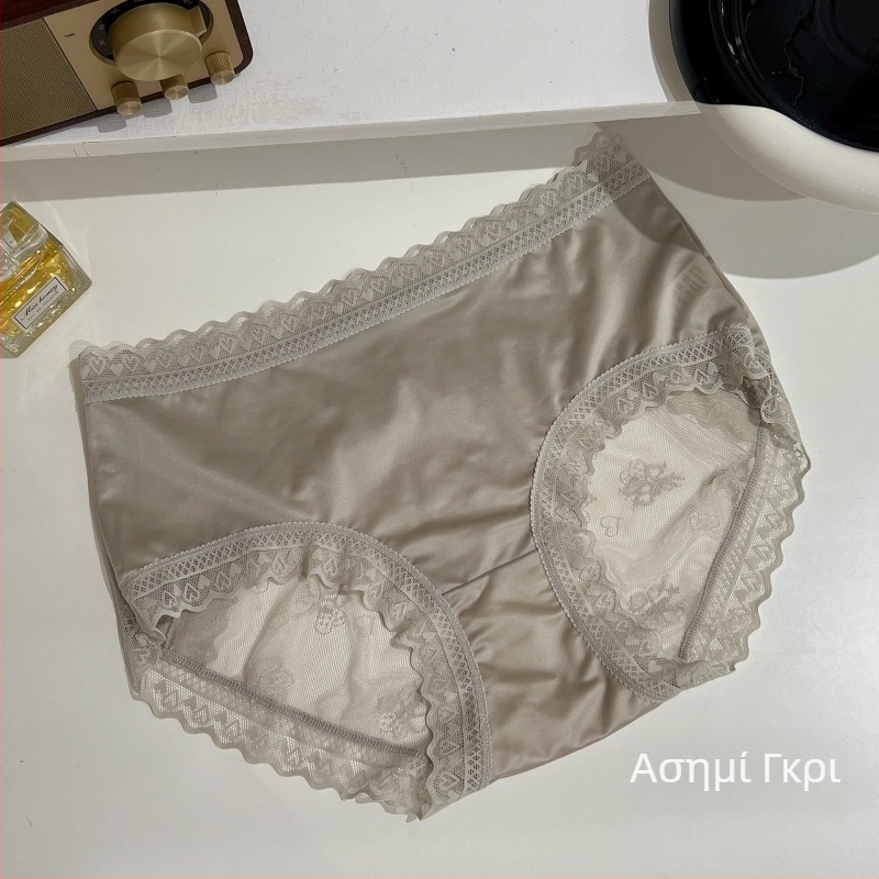 Σεξι γυναικεία δαντελένια εσώρουχα με έλεγχο κοιλιάς και ανύψωση γλουτών, μεσαία μέση, διαπνοή βαμβακερό καβάλο, μπικίνι σλιπ για καλοκαίρι