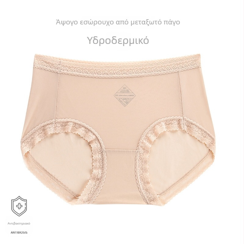 Γυναικεία εσώρουχα από πλατινένιο μετάξι – δροσερό μετάξι, μεσαία μέση, γρήγορο στέγνωμα, διαπνοή, ανύψωση γλουτών
