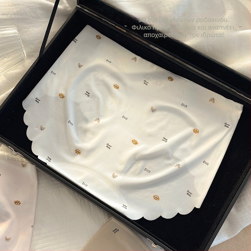 10A εσώρουχα για κορίτσια από Ice Silk, χωρίς ραφές, μεσαία μέση, γρήγορο στέγνωμα, σχέδιο σκύλου