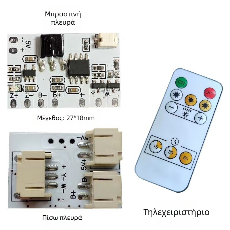 Ταινία LED 2835 με τρισχρωμία φωτισμού, έλεγχος αφής και τηλεχειριστήριο, απρόσκοπη ρύθμιση φωτεινότητας, διακοσμητικό πλαίσιο εικόνας