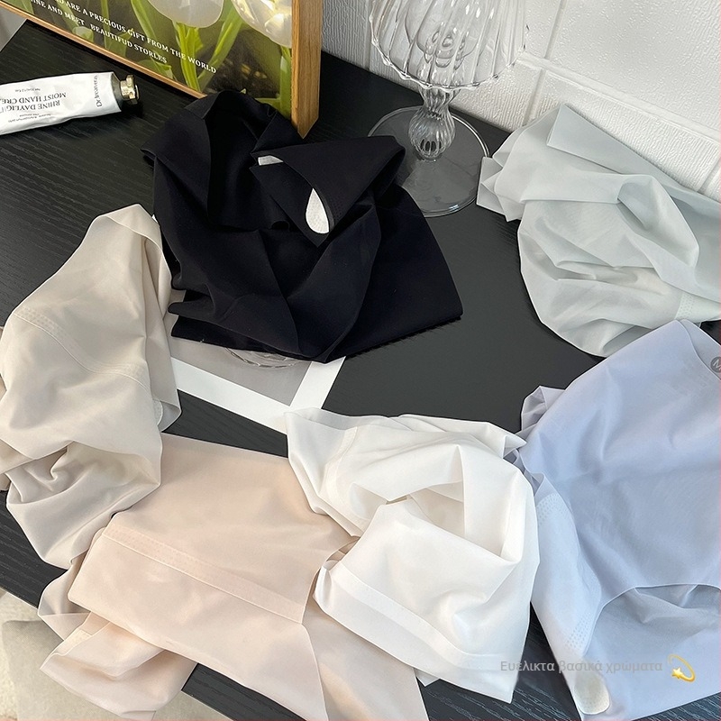 Γυναικείες εσώρουχο Ice Silk χωρίς ραφές, ultra-thin, διαπνέουσες, 3D σχεδίαση γοφών, γρήγορο στέγνωμα με βαμβακερή επένδυση, αόρατα εσώρουχα