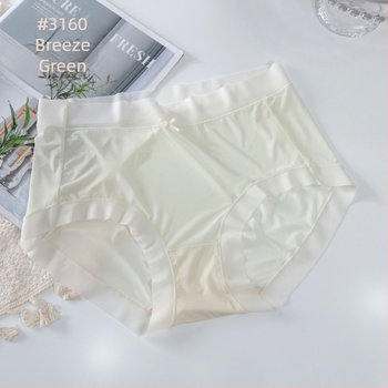 Plus-size γυναικείο εσώρουχο από ice silk, διαπνέον, με επένδυση από mulberry silk