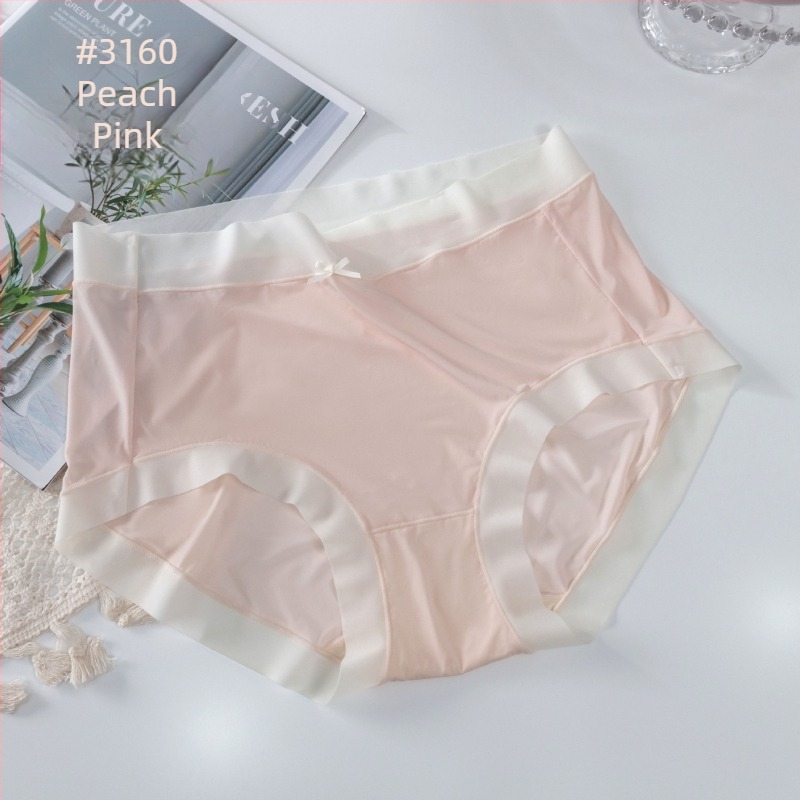 Plus-size γυναικείο εσώρουχο από ice silk, διαπνέον, με επένδυση από mulberry silk
