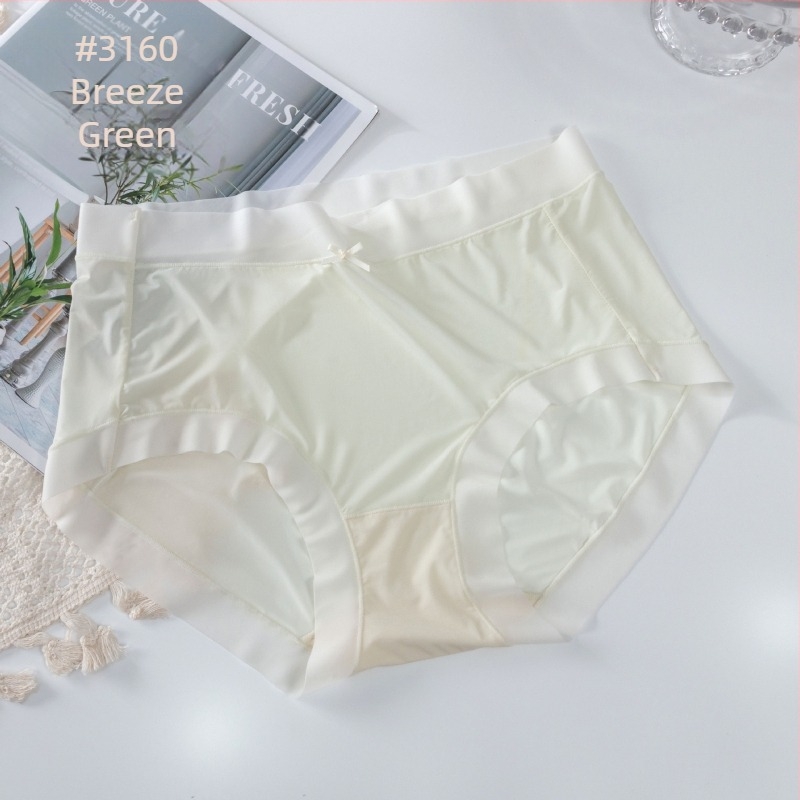Plus-size γυναικείο εσώρουχο από ice silk, διαπνέον, με επένδυση από mulberry silk
