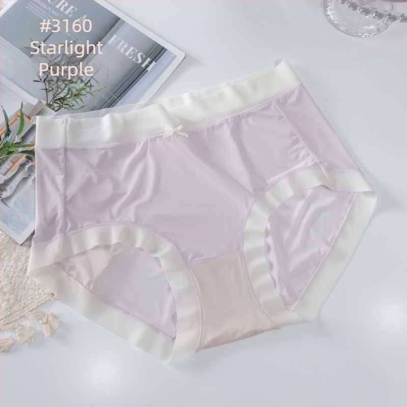 Plus-size γυναικείο εσώρουχο από ice silk, διαπνέον, με επένδυση από mulberry silk