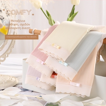 Γυναικείο και κοριτσίστικο εσώρουχο από ice silk με βαμβακερή επένδυση, αντιβακτηριακό με tea polyphenols, μεσαία μέση, δροσερό και διαπνοή για το καλοκαίρι