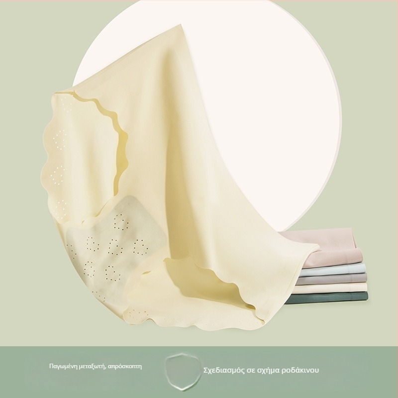 Γυναικείες μπικίνι Ice Silk, μεσαίας μέσης, αναπνέουσες, βαμβακερή επένδυση καβάλου