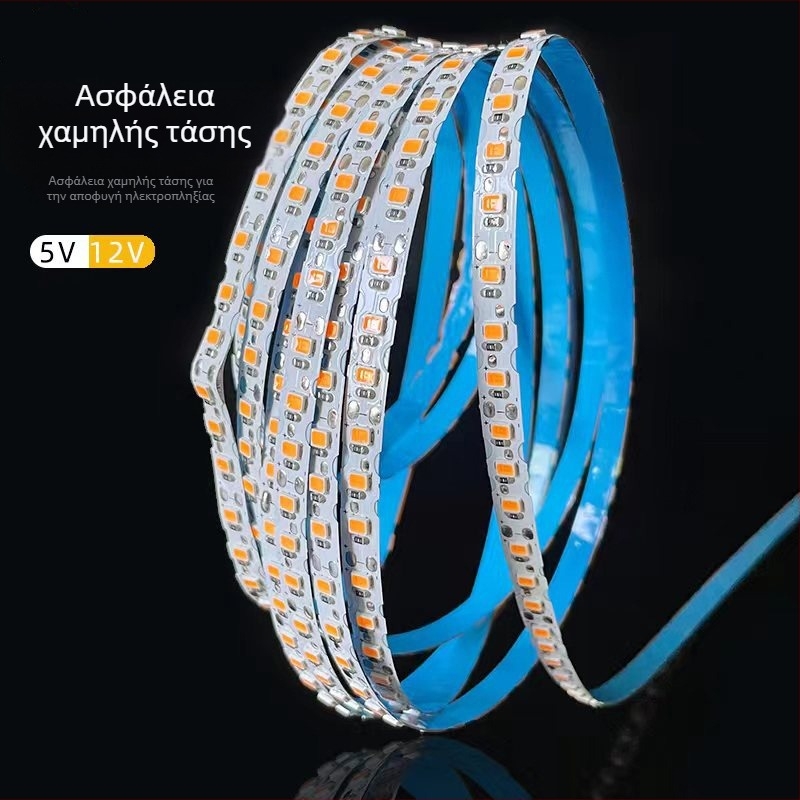 Ταινία LED 5V/12V, 2835 LED, 120 LED, 6mm/8mm νέον επιγραφή φωτιζόμενη λωρίδα