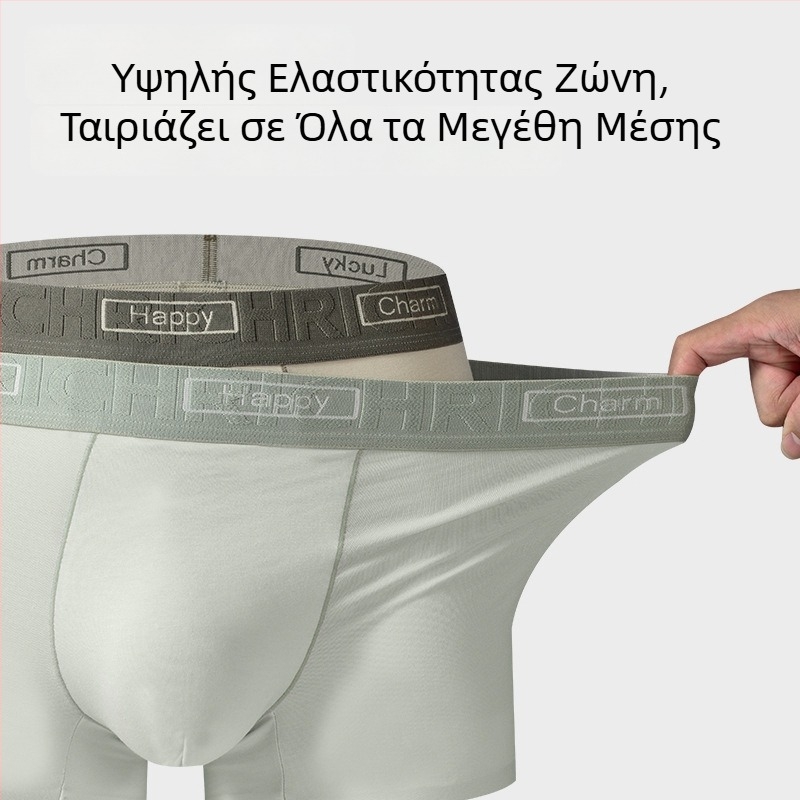 Ανδρικά μποξέρ από modal και βαμβάκι, διαπνοή, αντιβακτηριακά, με 100% βαμβακερή επένδυση στην περιοχή, μεσαίας ύψους