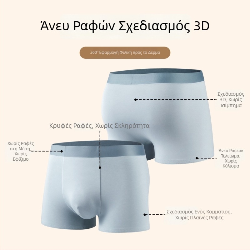 Πολυτελή ανδρικά μποξέρ από Lenzing Modal, 80 νήματα, μεσαίου ύψους μέση, αναπνεύσιμα, μεγάλο μέγεθος