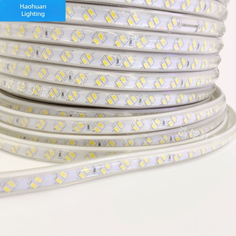 LED διπλής σειράς λωρίδα φωτισμού, 220V, αδιάβροχη, RGB αλλαγή χρώματος, διακοσμητικός φωτισμός οροφής σαλονιού