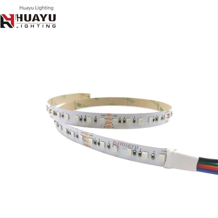 RGBWCW πολύχρωμη ευέλικτη LED λωρίδα, 2835-120 LED, 5 m σε ρολό, 24 V, υψηλή φωτεινότητα για φωτισμό KTV