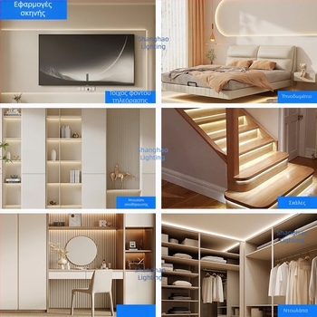 Διχρωμική LED λωρίδα 110V, άμεση σύνδεση, χωρίς οδηγό LED, ρυθμιζόμενη φωτεινότητα, εσωτερική χρήση, 192 LED (SMD 3528)