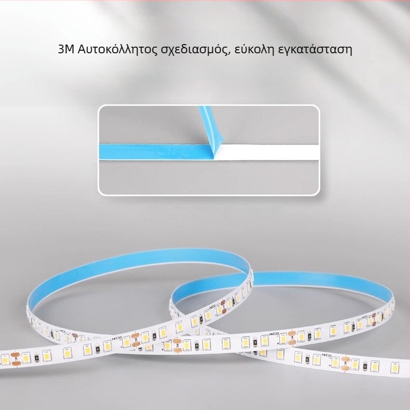 Osram LED ταινία, υψηλός CRI, 24V χαμηλής τάσης, εσωτερική φωτιστική λωρίδα, πλάτος 8 mm, 120 LED (2835), δέσμη 120°, CRI 90, μοντέλο 24v-8mm-120LED, μη ρυθμιζόμενη