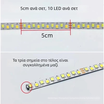 LED οροφής με ειδικό σχέδιο, ανταλλακτική πηγή φωτισμού, 220V οδηγός, απαλό φως με τρία χρώματα ρυθμιζόμενο, λωρίδα 2835 διχρωμία θερμοκρασίας