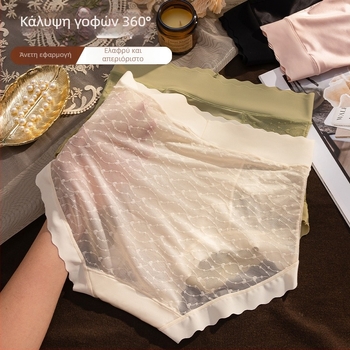 Γαλλικού στυλ γυναικείο εσώρουχο από δαντέλα και σατέν, με ψηλή μέση, χωρίς γραμμές, διαπνέον, με φλοράλ μοτίβο, μεγάλο μέγεθος