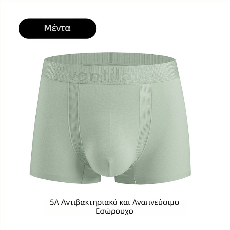 Ανδρικά εσώρουχα από Modal για καλοκαίρι: λεπτές μποξέρ σλιπ, διαπνέουσες και αντιβακτηριακές, χαλαρή εφαρμογή, μεγάλο μέγεθος, μέση, μονόχρωμα