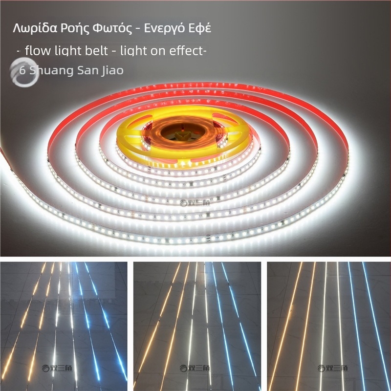 24V RGB LED ταινία με εφέ ροής νερού, χαμηλή τάση, αυτοκόλλητη διακοσμητική λωρίδα LED για γάμο, με ουρανό γεμάτο αστέρια και βροχή σε τρία χρώματα