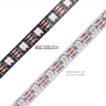 WS2812 SK6812 5V RGB LED ταινία, χρωματικά μεταβαλλόμενα εφέ, προγραμματιζόμενα
