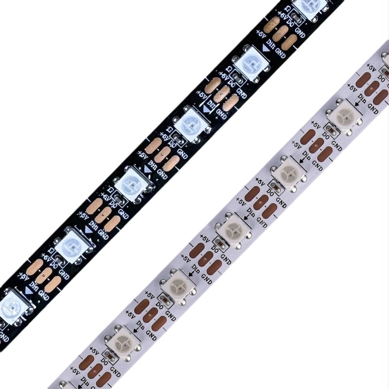 WS2812 SK6812 5V RGB LED ταινία, χρωματικά μεταβαλλόμενα εφέ, προγραμματιζόμενα