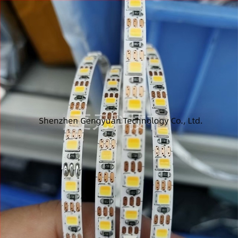 Διχρωματική LED λωρίδα 2835, 120 LED, 24V, πλάτος 5 mm, CRI 90, ρυθμιζόμενη φωτεινότητα, για εσωτερική χρήση, κοπτόμενη ανά LED, με τηλεχειριστήριο
