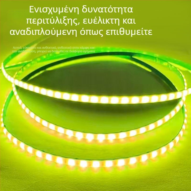 COB LED λωρίδα ultra-στενή, 5V, 5 mm RGB με μεταβαλλόμενο χρώμα για εσωτερικό φωτισμό αυτοκινήτου