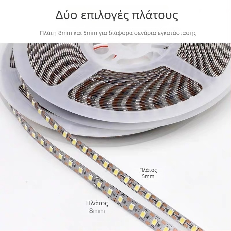 Ταινία LED με αυτοκόλλητη επιφάνεια για ντουλάπια, κοπή σε τμήματα, υπερφωτεινός φωτισμός για ντουλάπια κρασιού και εκθετήρια