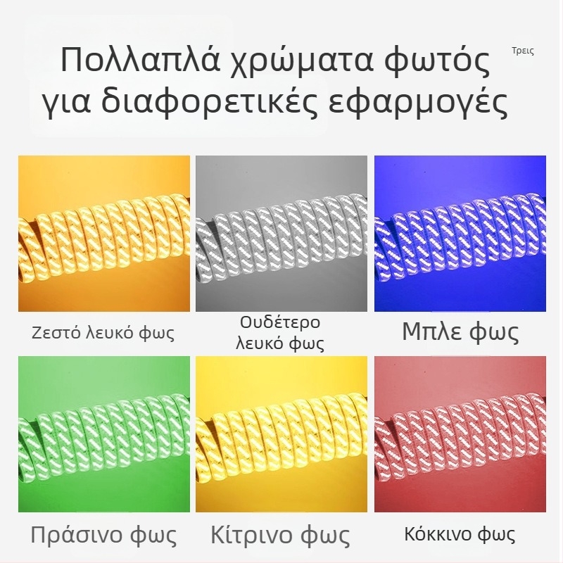 Εξωτερική αδιάβροχη λωρίδα LED με πέντε σειρές, 320 LED, 16W, γωνία δέσμης 120°, Philips LED chips 2835