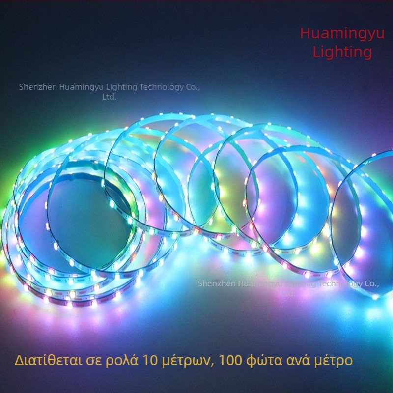 RGB LED λωρίδα ultra-narrow 2,7 mm, χαμηλής τάσης 5V, πλήρες χρώμα, με μουσικό ρυθμό και ευφυή έλεγχο