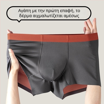 2025 Νέο ανδρικό εσώρουχο από Modal, αντιβακτηριακό, χωρίς ραφές, διαπνέον, λεπτό, μεσαίας ζώνης