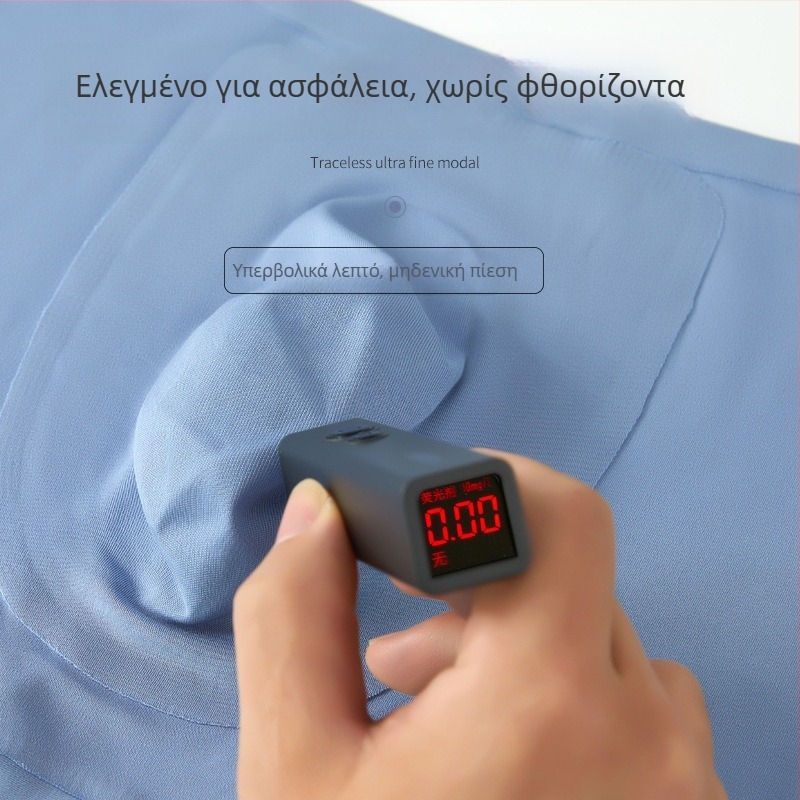 Ανδρικά μποξέρ από Modal, 80 νημάτων, διπλής όψης, 3D ανάγλυφος σχεδιασμός, άνετη χαλαρή γραμμή, μεγάλο μέγεθος