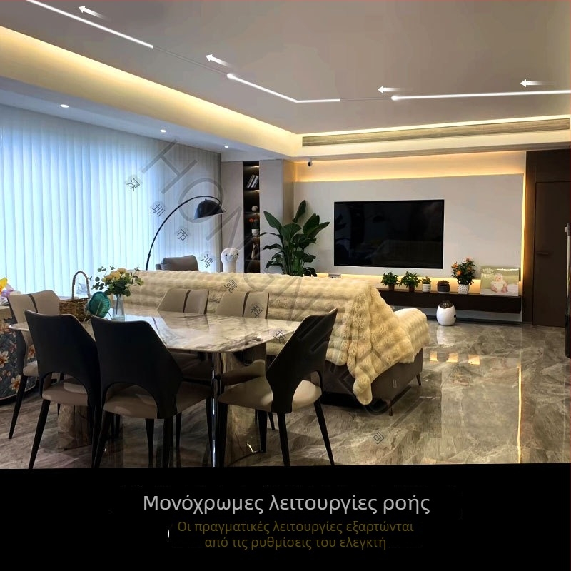 Cob LED Ταινία 24V, 360 LED, CRI 90, 11W/m, ρυθμιζόμενος φωτισμός, απομακρυσμένος/έξυπνος έλεγχος, εσωτερικό γραμμικό φωτιστικό οροφής, 5 m ρολό