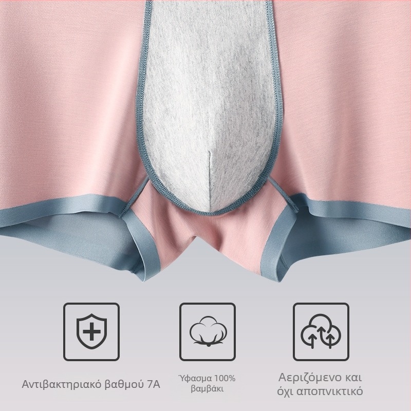 Ανδρικά εσώρουχα χωρίς ραφή από Ice Silk, διαπνέοντα και αντιβακτηριακά