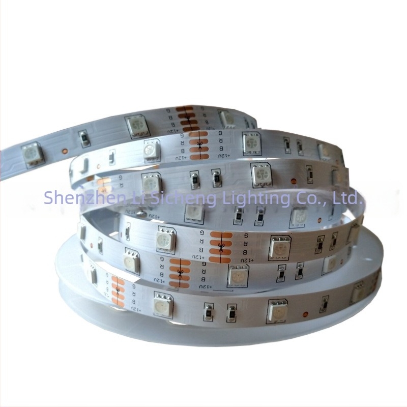 5050 RGB LED ταινία, 24V, υψηλός φωτισμός, 30 LED ανά μέτρο, διακοσμητικό φως βιτρίνας, χαμηλής τάσης LED ταινία