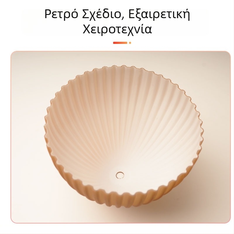 Κίτρινο κωνικό φυσητό γυάλινο καπέλο φωτιστικού