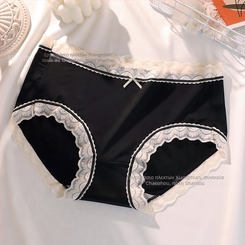 Ice Silk γυναικείες εσώρουχες, χωρίς ραφές, λεπτές, διαπνέουσες, μεσαίας μέσης, αντιβακτηριακές