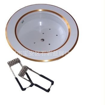 Κέλυφος LED downlight οροφής, κρυφό ενσωματωμένο, όλα σε ένα, στυλ straw hat