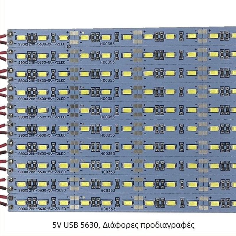 LED λωρίδα 5630 με χαμηλή τάση 5V, 72 LED, USB φωτιστικό για γραφείο ή κομοδίνο με τηλεχειριστήριο