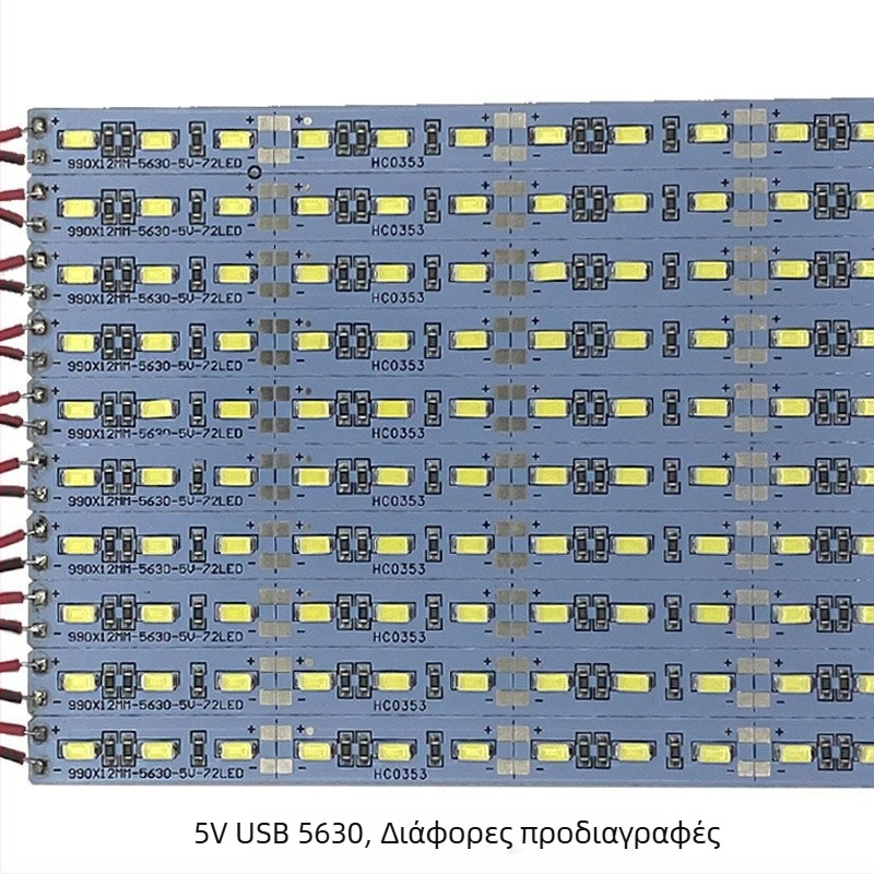 LED λωρίδα 5630 με χαμηλή τάση 5V, 72 LED, USB φωτιστικό για γραφείο ή κομοδίνο με τηλεχειριστήριο
