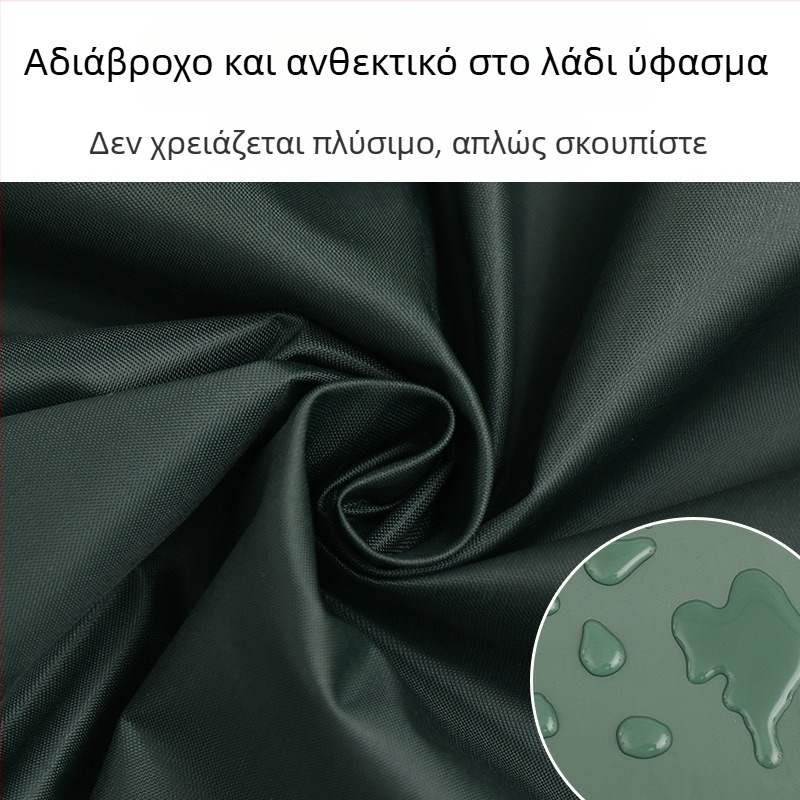 Κορεατικού στυλ μινιμαλιστικό ποδιά κουζίνας με ιμάντες στους ώμους, αδιάβροχο και ανθεκτικό σε λάδια και λεκέδες, κοντό καλοκαιρινό μοντέλο