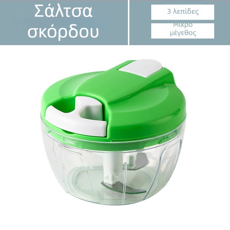 Μικρός, πρακτικός πιεστήρας σκόρδου με μηχανισμό έλξης και χρωματιστό σχέδιο, εξάρτημα για βρεφική διατροφή και οικιακό πολυλειτουργικό κόφτη λαχανικών