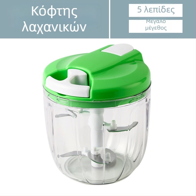Μικρός, πρακτικός πιεστήρας σκόρδου με μηχανισμό έλξης και χρωματιστό σχέδιο, εξάρτημα για βρεφική διατροφή και οικιακό πολυλειτουργικό κόφτη λαχανικών