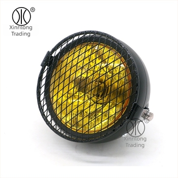 Πλέγμα φαναριού για μοτοσικλέτα CG125/GN125, 5,75 ιντσών, ρετρό προστατευτικό κάλυμμα φάρου