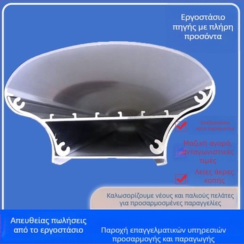 Δίχρωμη εξωτερική αδιάβροχη σκιάλα λαμπτήρα για σήραγες, πλήρες πλαστικό ενιαίο περίβλημα λαμπτήρα, εξώθηση δίχρωμου σχεδιασμού με τρεις προστασίες