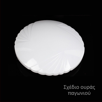 Λευκός κυκλικός ακρυλικός σκιά οροφής, με μοτίβο ουράς φοινίκου, ανθεκτικό στη θραύση