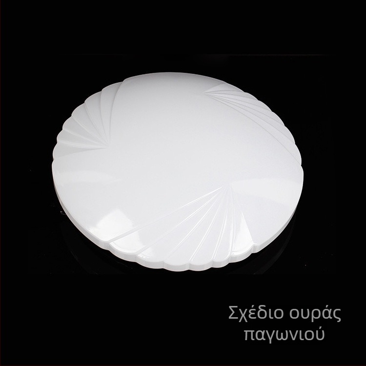 Λευκός κυκλικός ακρυλικός σκιά οροφής, με μοτίβο ουράς φοινίκου, ανθεκτικό στη θραύση